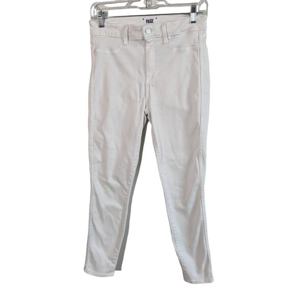 Paige Hoxton Ankle Jeans White Size 28 - Picture 1 of 9